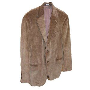 Dockers Men Brown Classic Cotton Corduroy Blazer Sport Coat 2 Button Jacket 42R
